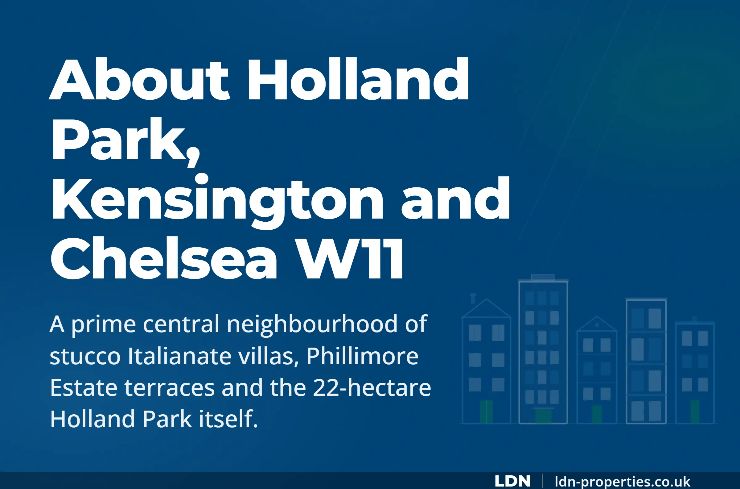 About Holland Park, Kensington and Chelsea W11 — LDN Properties