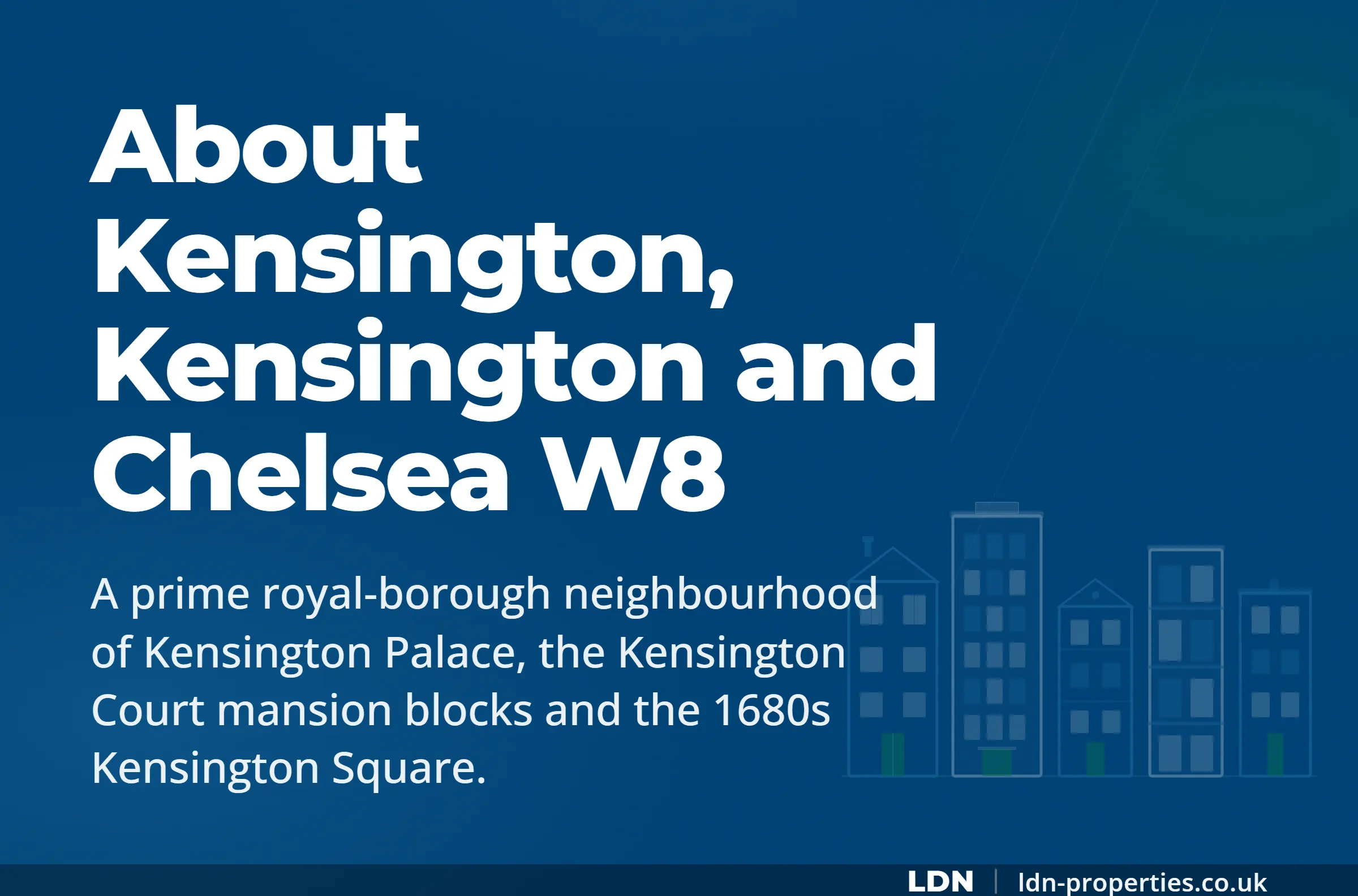 About Kensington, Kensington and Chelsea W8 — LDN Properties