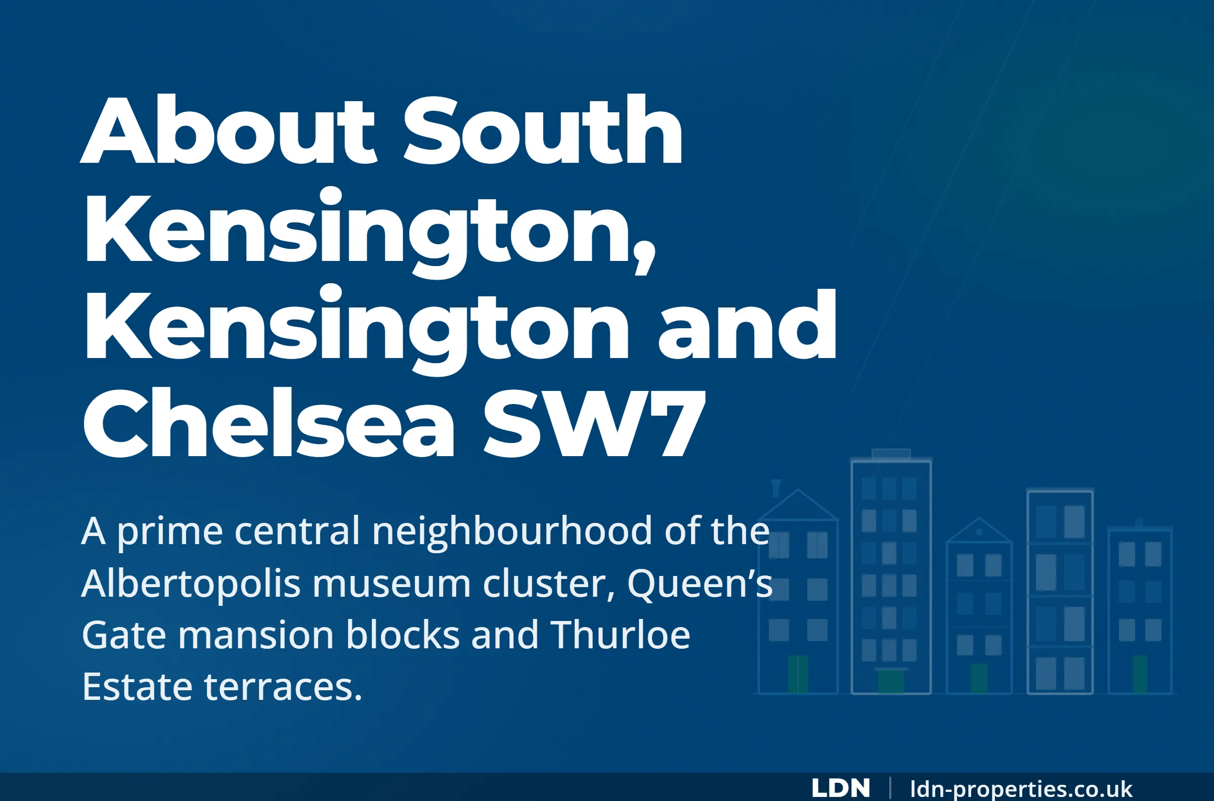 About South Kensington, Kensington and Chelsea SW7 — LDN Properties
