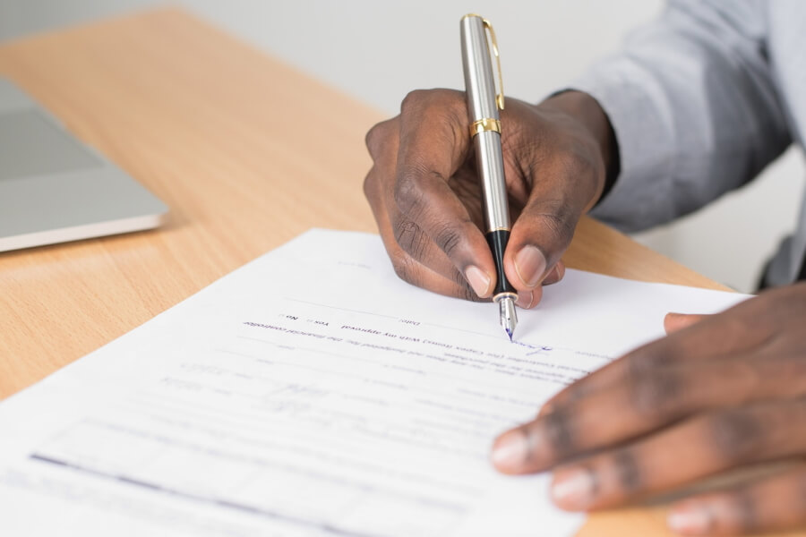 Completing property information forms