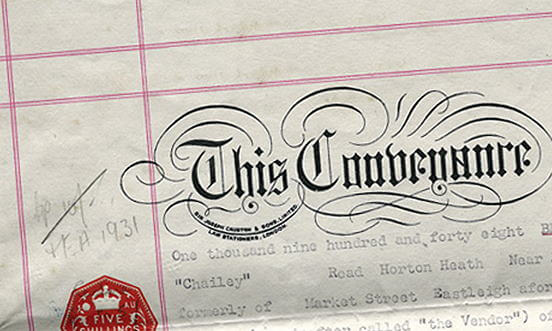 Transfer document for unregistered property