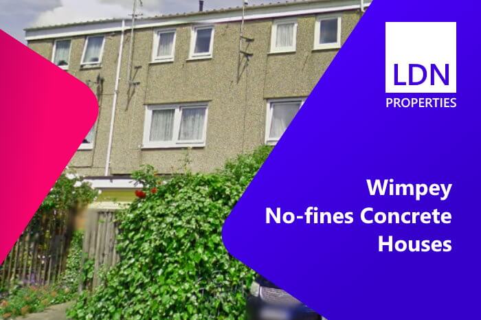 Selling Wimpey No-fines Concrete houses