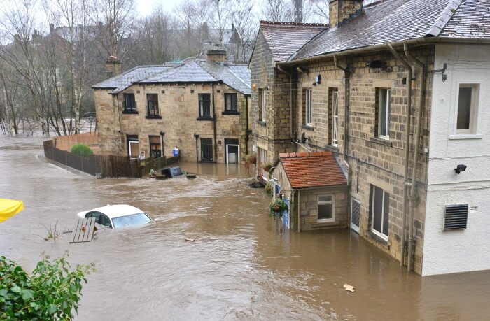 Flood damaged property