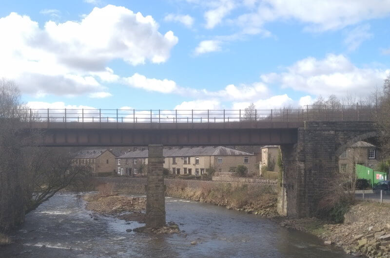 Row of houses near railway lines