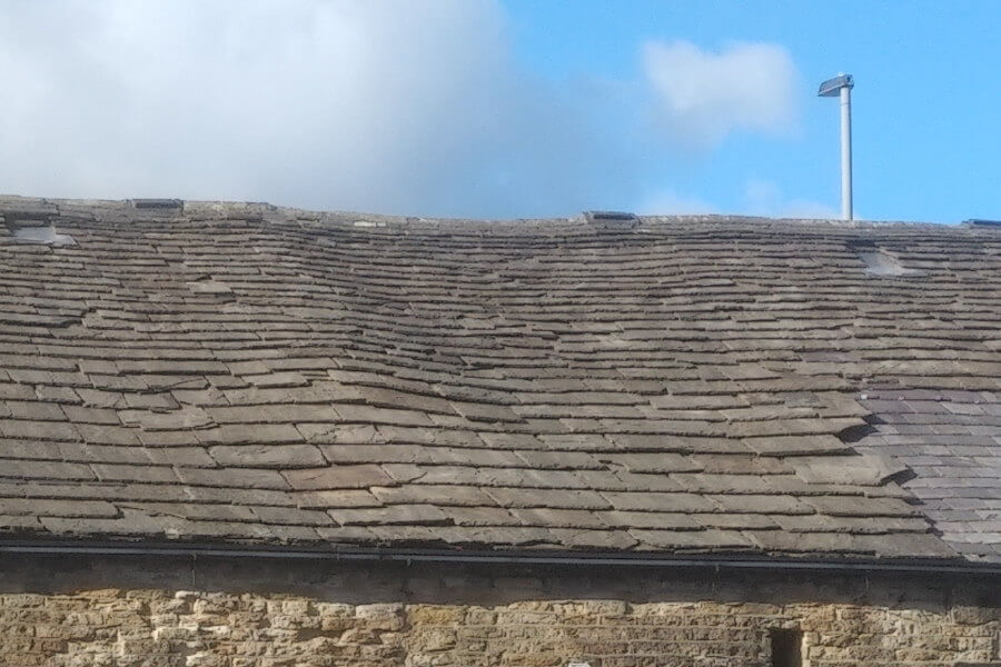 Selling property with a bad roof