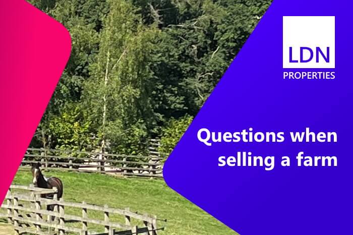 Questions when selling a farm