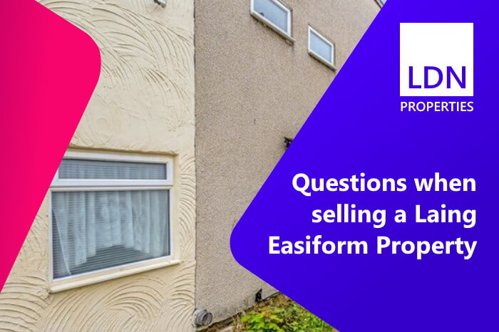 Questions when selling Laing Easiform house