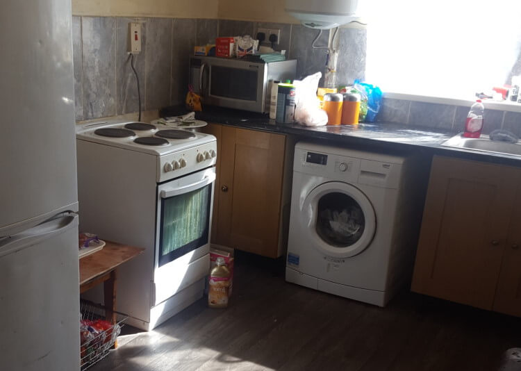 Kitchen of a house being sold as is