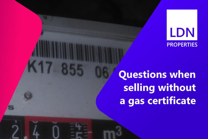 Questions when selling without gas certificate