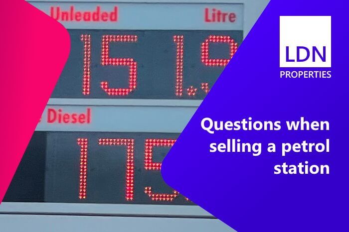 Questions when selling a petrol station
