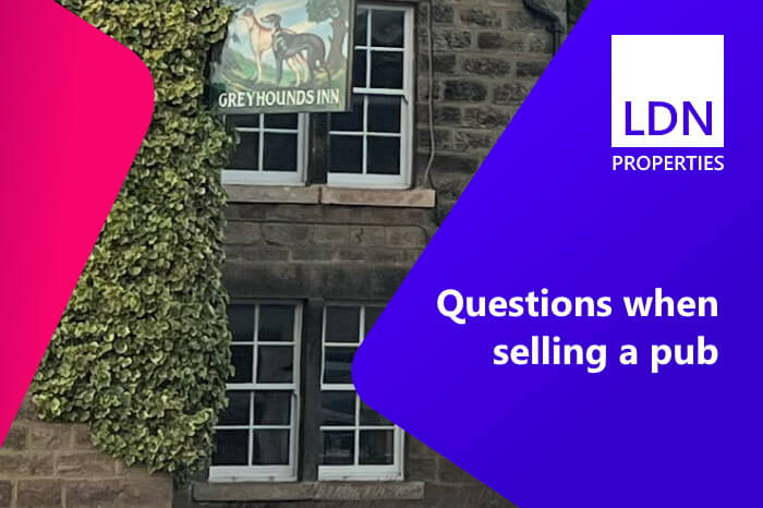 Questions when selling a pub