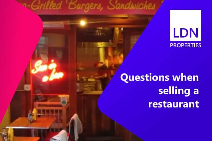 Questions when selling a restaurant