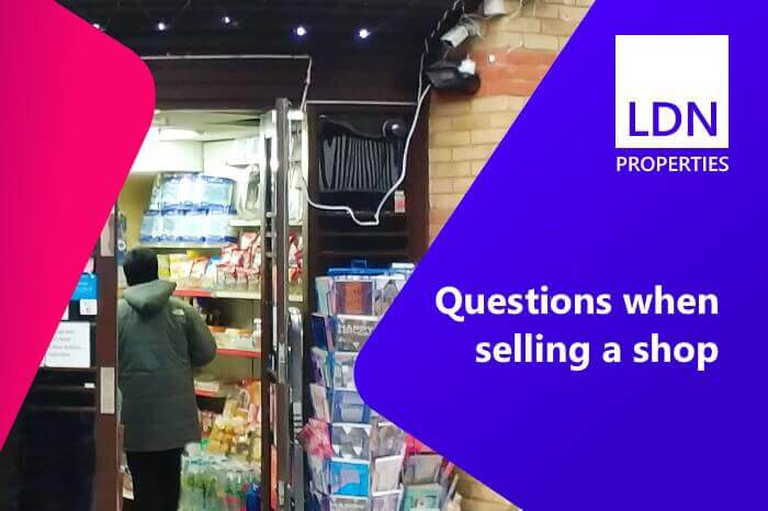 Questions when selling a shop