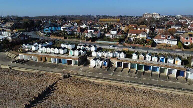 Selling row of beach huts