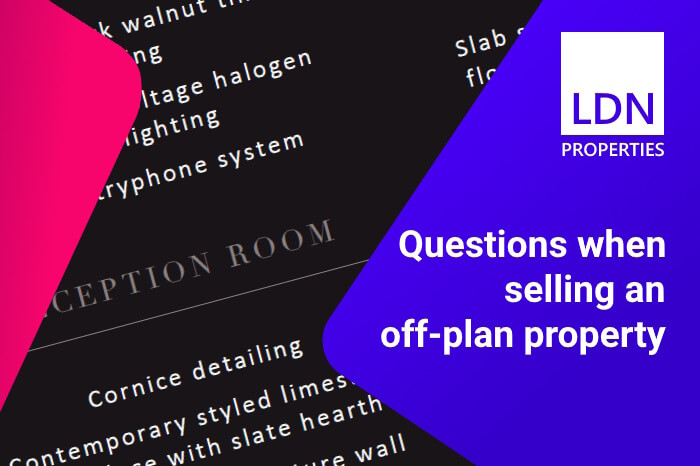 Questions when selling an off-plan property