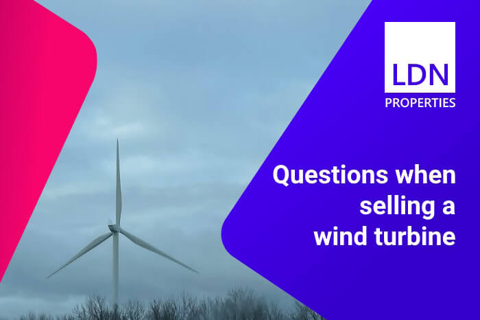 Questions when selling a wind turbine