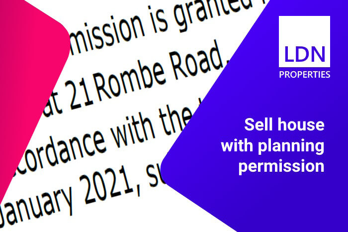 Selling house with planning permission