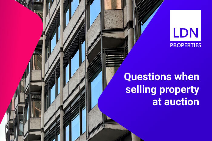 Questions when selling property at auction