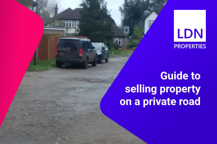 Selling house on private road