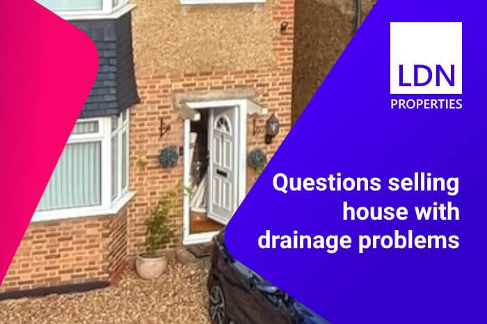 Questions when selling a house with drainage problems
