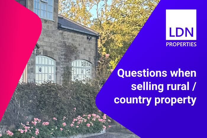 Questions when selling a rural country property