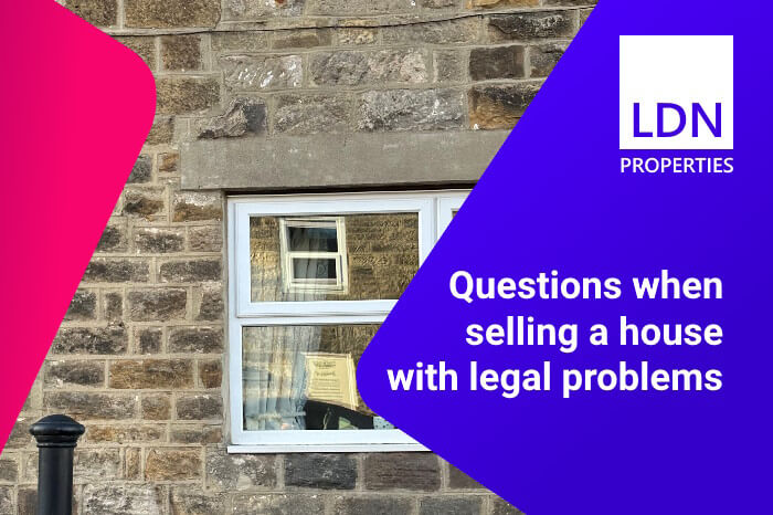 Questions when selling a house with legal problems