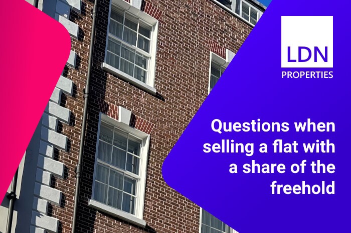 Questions when selling a flat with a share of freehold