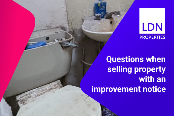 Questions when selling property with an improvement order
