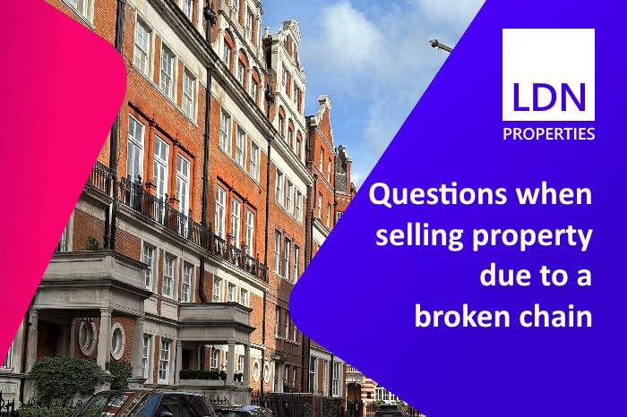Questions when selling property due to a broken chain