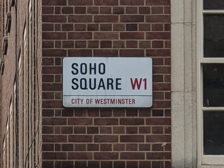 Soho Square street sign