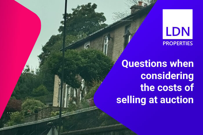 Questions when considering the costs of selling at auction